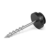 Kärcher Erdspieß für Schlauchboxen: Metallspieß mit integrierter Wasserwaage, Flexible Platzierung, 360° schwenkbarer Radius, Schwarz