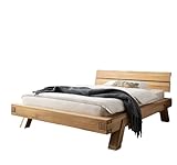 Futonbett Balkenbett Kernbuche Massiv geölt 180x200cm Doppelbett Schlafzimmer