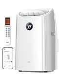 Dreo Tragbare Klimaanlagen, 10.000 BTU AC Einheit für Schlafzimmer mit Drainagefreier Kühlung, 46dB leise, APP/Stimme/Fernbedienung, 24h Timer mit Ventilator & Luftentfeuchter, Smart Klimaanlage