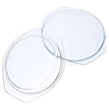 Veemoon Glas Auflaufform mit Deckel 0,65 L Mikrowellen Ofen und Spülmaschinenfest Durchsichtiges Kochgeschirr für Küche und Dinner