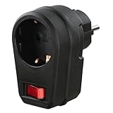 Hama Steckdosenadapter (Schutzkontakt Stecker,...