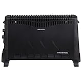 Russell Hobbs 2000W/2KW Elektrische Konvektorheizung mit 24-Stunden-Timer, schwarz, 3 Heizstufen, Überhitzungsschutz, einstellbarer Thermostat, 20 m² Raumgröße, RHCVH4002B