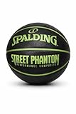 Spalding Highlight Basketball für drinnen und draußen, gummiert, 74,9 cm, Schwarz / Grün
