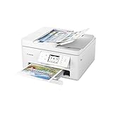 Canon PIXMA TS7750i Multifunktionsdrucker 4in1 (Tintenstrahl,Drucken, Kopieren, Scannen,Faxen, A4, 6,7 cm Touch, WLAN, 35 Blatt ADF, 2 Papierzuführungen, kompatibel mit Pixma Print Plan 'Abo') Weiß