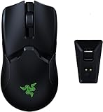 Razer Viper Ultimate mit Ladestation - Beidhändige Esports Gaming Mouse mit HyperSpeed Wireless Technologie (Focus+ 20K Optical Sensor, 74g Lightweight, RGB Chroma) Schwarz