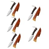 Amosfun 5St tragbares Spaltgerät profimesser für den einzug outdoor knife Edelstahlmesser fleischmesser Fleischerbeil Haushalt Hackmesser Hausbedarf Küchenmesser Rostfreier Stahl