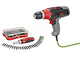 Skil Set Bohrschrauber Energy Line + 26 teilige Bit Box (kompakt, leicht und präzise, 20 Drehmomenteinstellungen, viele verschiedene Bits)