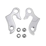 Schaltauge Unisex Aluminiumlegierungs Schaltauge MTB-Schaltauge Mech Schaltwerk Fahrrad Aufhänger Adapter Aluminiumbügel Schaltauge Rennrad Trekking Erwachsene, Einheitsgröße, Silber 2 Stück