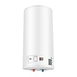 Elektrischer Warmwasserspeicher 2000W Smart Boiler Wandmontage Warmwasserboiler 80L, Inkl. Sicherheitsventil, Duschkopf und Schlauch, IPX4, Heiztemperatur 25-75℃, für Küche Bad