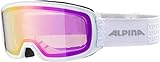 ALPINA Unisex - Erwachsene, NAKISKA Q-LITE Skibrille, white, One Size