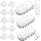 ADNEWX Schnurgewicht Ersatz 4 STK mit 10 Rollokette Verbinder, Weiß Vertikaljalousien Kettenbeschwerer Fensterladen Kettengriff, Raffrollos Plissee Jalousien Zubehör