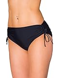 Aquarti Damen Bikinihose mit Raffung und Schnüren, Farbe:...