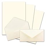 25x Briefpapier Set DIN A4 mit DIN Lang Briefumschlägen,...