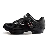 WYUKN Fahrradschuhe, Herren-Rennradschuhe, professionelle Reitschuhe, atmungsaktiv, Rennrad-Rennschuhe, Schwarz-41EU