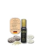 Naturezon Sibirisches Bio Zedernussöl 100ml (nächste Pressung 13.06.) - nur erste Pressung - frisch gepresst nach Bestellung, mühlenfrisch - kaltgepresst unter 37°C - nativ