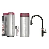 Quooker mit Reservoire COMBI+ und CUBE kochend Wasserhahn (Flex, Gunmetal)