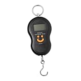 Alipis tragbare elektronische Waage digitale Waage Hakenskala Digitale Handheldskala Küchenwaage kitchen scale kücjenwaagen tragbare Haushaltswaage Kürbis elektronische Waage Abs Black