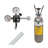 Gastrobedarf Westerbarkey Umbauset für QUOOKER Cube Druckminderer 7bar, 1,5m 1/4' Schlauch und 2kg Co2 Flasche