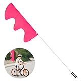 Dino Fahrradwimpel Rosa 180cm Fahrradfahne Junge Kind Fahrrad Fahne Wimpel Reflektierend Flagge Fahrrad Sicherheitswimpel für Kinderfahrrad Scooter Reiten Im Freien