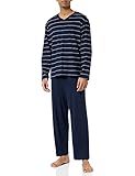 Schiesser Herren Schlafanzug lang - Nightwear Set, Dunkelblau_159622, 54