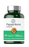 Papayakernpulver verkapselt | 60 veganen HPMC Kapseln | 300 mg pro Kapsel | Ohne Zusatzstoffe | Hoher Papaya Enzym (Papain) Gehalt | Vegan | Laborgeprüft |Glutenfrei | Laktosefrei | Vegaddict ®