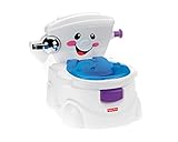 Fisher-Price Meine Erste Toilette | Kinder WC Baby Töpfchen mit Musik & Lustigen Sätzen | Kinder Töpfchen Baby Toilette mit Toilettensitz Kinder | Tragbare Kindertoilette | Deutsche Version, P4326