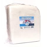 Brotfrei Rollfondant Premium Extra - Weiß 5kg | Flexibel, Elastisch, Reißfest | Ohne Palmfett und Konservierungsstoffe | Glutenfrei, Lactose-Frei, Vegan