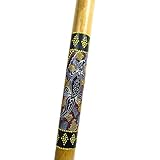 Didgeridoo Bambus Holz Aborigini bemalt geschnitzt Instrument fair Gecko Schildkröte Dot Painting (bemalt Gecko)