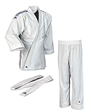 adidas Kinder Judo Anzug Evolution (inkl. Gürtel), Weiß (Brilliant white), 130/140, J250E