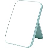 OSDUE Spiegel Super HD, Tischspiegel Faltbare, Tragbar Kosmetikspiegel, Klappbarer Reisespiegel für Tischplatte, Handheld, Zuhause und Reisenutzung(Groß-Blau)