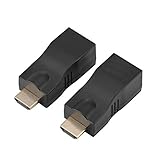 2xHDMI 30 m auf RJ45 Netzwerkkabel Extender Konverter Repeater über CAT-5e CAT6, TX Transmitter und RX Receiver HDMI Extender, 1080P 4K 2k HDMI auf RJ45 Extender, unterstützt HDMI1.4 3D,HDCP1.1,1.2