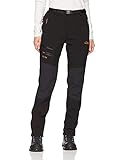 BenBoy Damen Wanderhose Wasserdicht Softshellhose Outdoorhose Winddicht Warm Gefüttert Winter Skihose Snowboardhose Trekkinghose,KZ1672W-Black3-XL