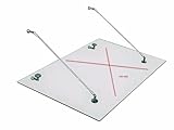 Vordach für Haustür – Glashalter Set Edelstahl – Halterung für Glasvordach & Glasdach ohne Glas – wetterfest, rostfrei, schwere Ausführung für Außenbereich Überdachung (Silber, 2 Sets (1m))