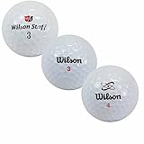 lbc-sports 50 Wilson Mix Golfbälle - AAAAA - Weiss - PremiumSelection - Lakeballs - Wie Neu