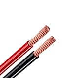 Leiter Draht, Mantelkabel, Massive mehradrige Stromkabel, PVC, reines Kupfer, elektrische Kabel 2 AWG, 8 AWG, 220 V, rot/schwarz, weicher Draht, 10 mm, 16 mm, 25 mm, 35 mm(Red 10meter,2 AWG)