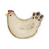 Cooksmart Hen House Lane Teebeutelaufbewahrung, Britisches Bauernhaus-Küchenzubehör, Hennen-förmiger Schmuckhalter aus Steingut, rustikaler Landhausstil, spülmaschinen- und mikrowellengeeignet