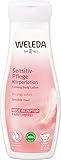 WELEDA Bio Sensitiv Bodylotion - Naturkosmetik Körperpflege Lotion mit Kokosöl & Jojobaöl lindert Haut Juckreiz. Natürliche Körperlotion zur Pflege von empfindlicher & sensibler Haut (vegan, 200ml)