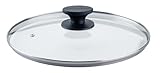 Fackelmann Pfannenglasdeckel 28cm – Hitzebeständig, Bakelit Griff, Shadow Black – Universal Pfannendeckel ideal für jeden Haushalt