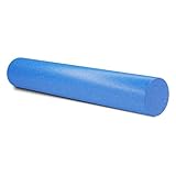 Conipa - Foam Roller rund 90 x 15cm in Blau - Lange Pilates Rolle aus hochdichtem EVA-Schaumstoff für Pilatesübungen, Stretching & Gymnastik - Massagerolle ideal für Wirbelsäule, Nacken & Faszien