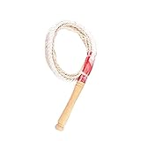 Bull Whip Strands Real Cowhide Leather Equestrian Bullwhip Leather Belly Leather Bolster Inside Sport Whip Handmade Leather Bull Whip for Halloween Party Working Livestock (Size : 3m)