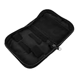 TOGEVAL Blaues Polyester Reiseetui für Blutzuckermessgerät mit Reißverschluss Praktischer Organizer Tasche für Diabetes Messgerät Zubehör Kompakte Aufbewahrungstasche für Zuhause und
