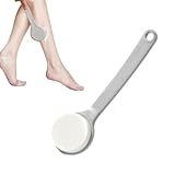 Feuchtigkeitscreme mit langem Griff, Rückencreme, Applikator für feuchtigkeitsspendende Öle, rutschfester Griff, waschbare Badebürste, leicht erreichbar für die Dusche (Grau, 1 Stück)