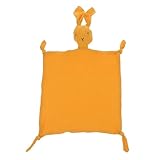 TEMPNAP Baumwoll Sicherheitsdecke Kuschelspielzeug mit Hasenmotiv Neugeborenen Beruhigungstuch Weiche Snuggle Decke für Junge Mädchen Jungen Mädchen Schlafbegleiter