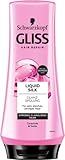 Gliss Spülung Liquid Silk (200 ml), Haarspülung pflegt sprödes und glanzloses Haar intensiv, Pflegespülung für Glanz und Geschmeidigkeit für Haare wie Seide