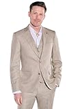 engbers Herren Herren Anzug-Sakko Slim fit, 38396, 38396, Beige in Größe 98