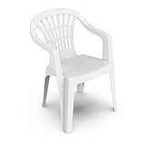PENGO Monoblock-Sessel Lyra aus Kunststoff, Weiß, One Size