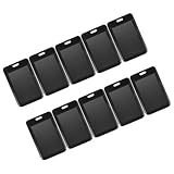 Generisch 10 Stück Ausweishüllen aus Robustem ABS Kunststoff Verschiebbar Vertikale Schutzhüllen für Mitarbeiterausweise und Zugangskarten Leicht Tragbar für Büro Schule und Messe