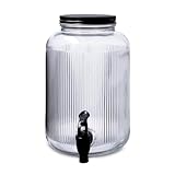 Quid Maison Getränkespender, Glas, 4 l, geeignet für den Kühlschrank, nicht mikrowellengeeignet, umweltfreundlich