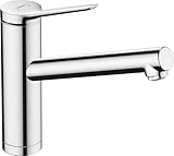 hansgrohe Vorfenster Küchenarmatur Zesis M33, Wasserhahn Küche mit Auslauf Höhe 160 mm, 150° drehbar, 1 Strahlart, Chrom