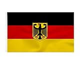 Deutschland Fahne mit adler 90 x 150 cm - Deutsche Flagge...